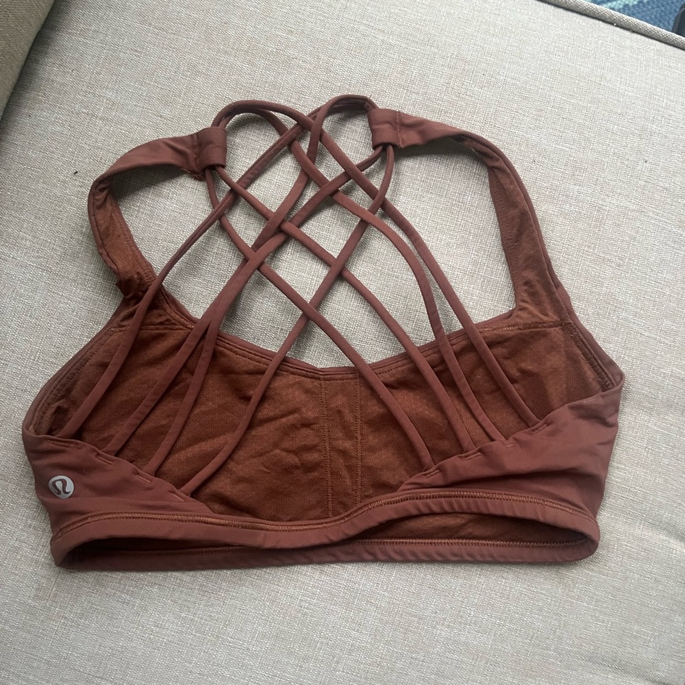 Lululemon Athletica Brown Performance Sports Bra